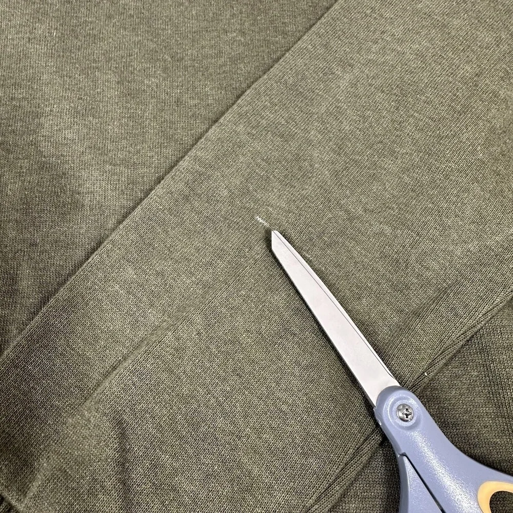 Stetson Wool 1/4 Zip Sweater Men's Size Large Green Long Sleeve‎ Elbow Pads